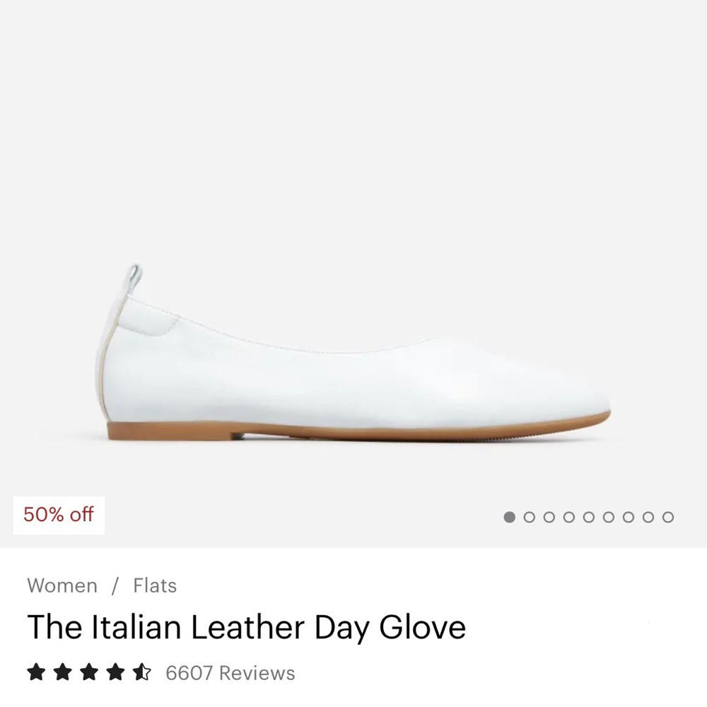 Everlane Italian Leather Day Glove, size 10